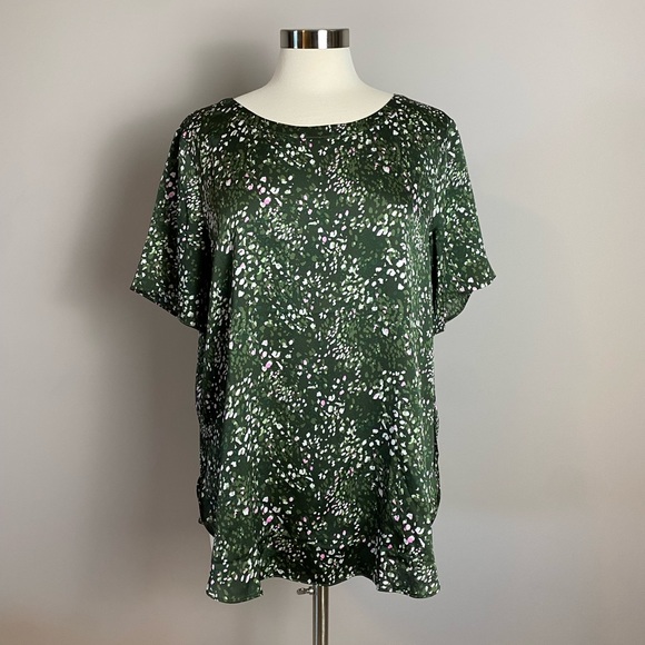Banana Republic Tops - EUC Banana Republic Green Floral Blouse